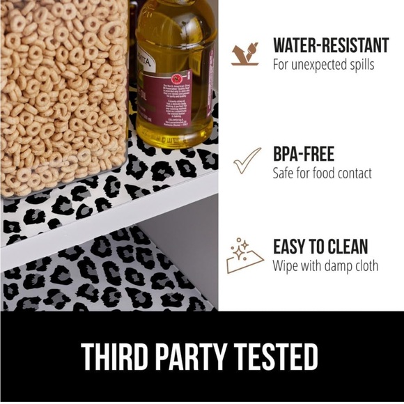 NWT Two Rolls Gorilla Grip Peel & Stick Paper Liner 19.5 in x 20 FT gray leopard - Picture 5 of 10